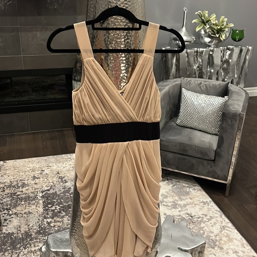 TFNC gorgeous tan black size extra small special event cocktail dress